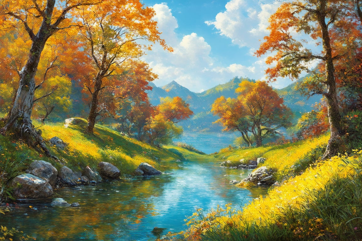 photorealistic landscape beautiful. colorful background by user_667905627124724596 on Tensor.Art