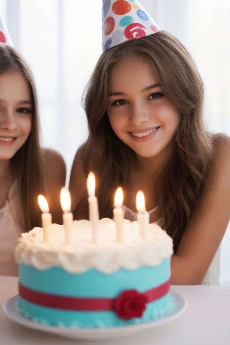 Teenage girls celebrating their 15th birthday at a very nice party by Marcela on Tensor.Art