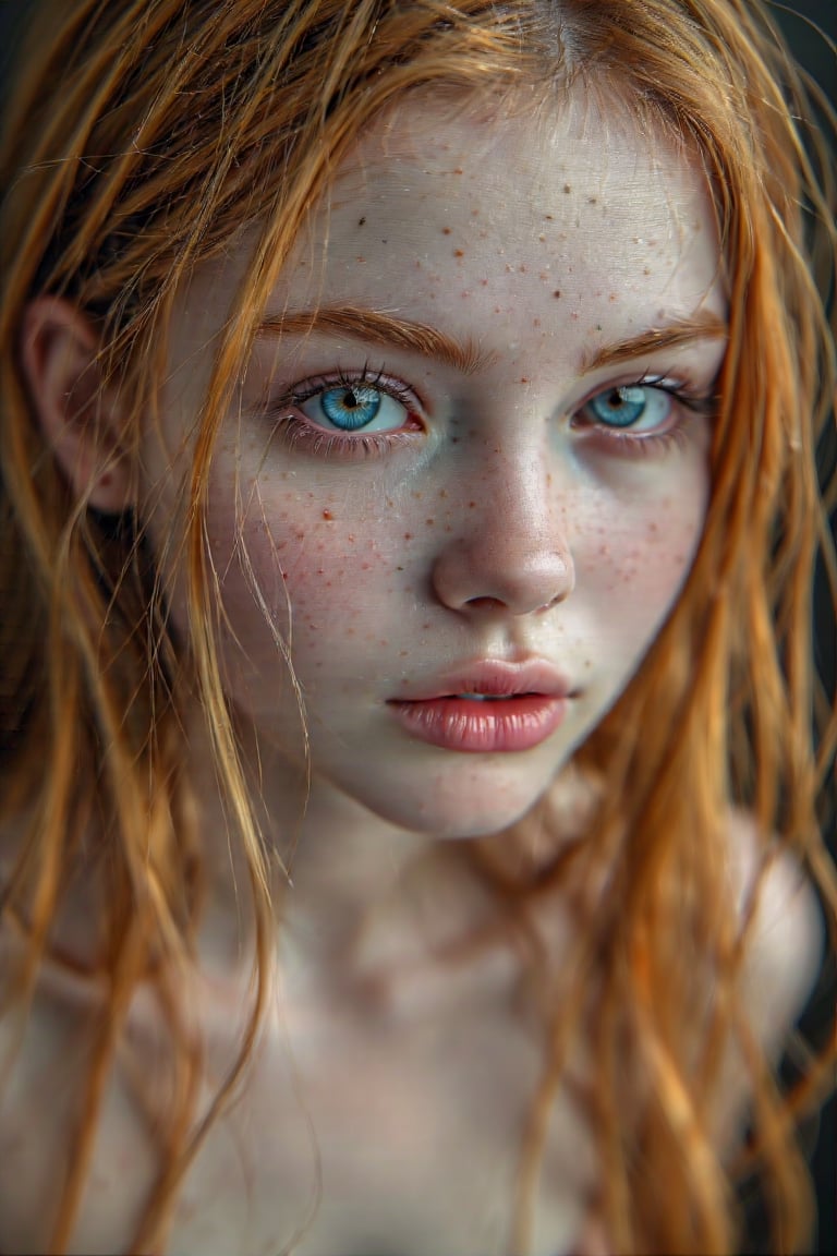 undeadgothic.keliafx,  close up,  redhead blue eyes by boyblu on Tensor.Art