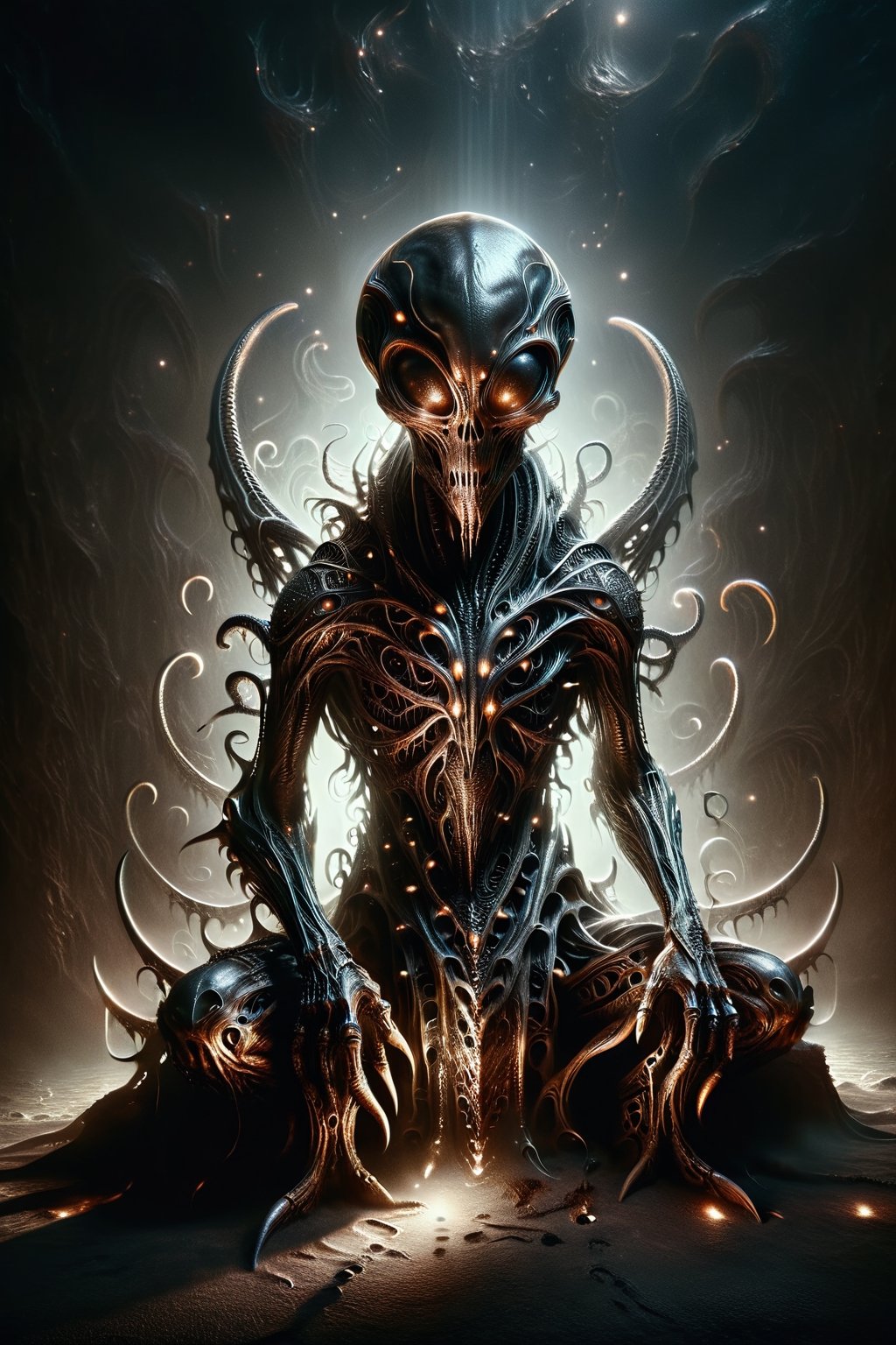 Dream portrait,  alien creature,  intricate skulls by Miss MayAi on Tensor.Art