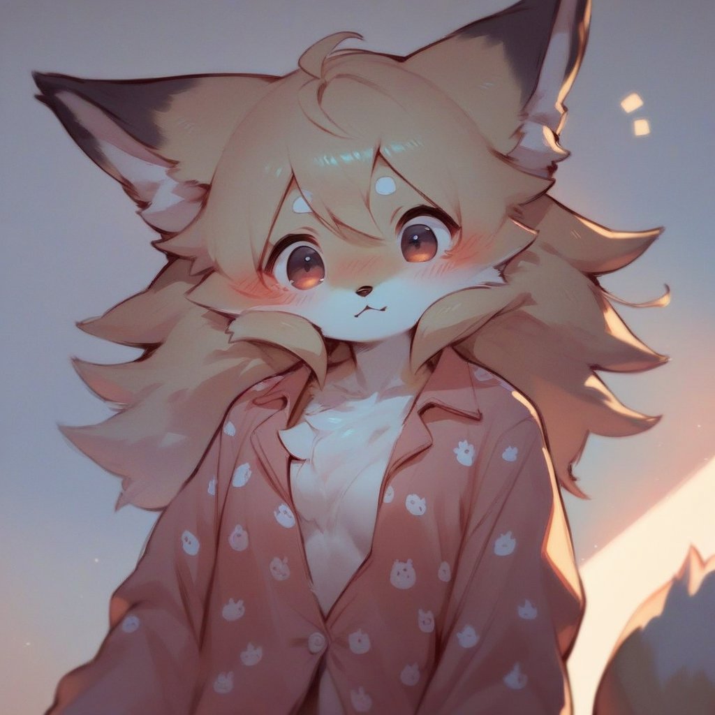 score_9, score_8_up, score_7_up, score_6_up,1girl,furry fox girl,furry body,anime,cute,kawaii,furry chest,sexy,blush,upper body,sexy pose,barefoot,pajamas,open clothes,furry girl,(feral:1.5)