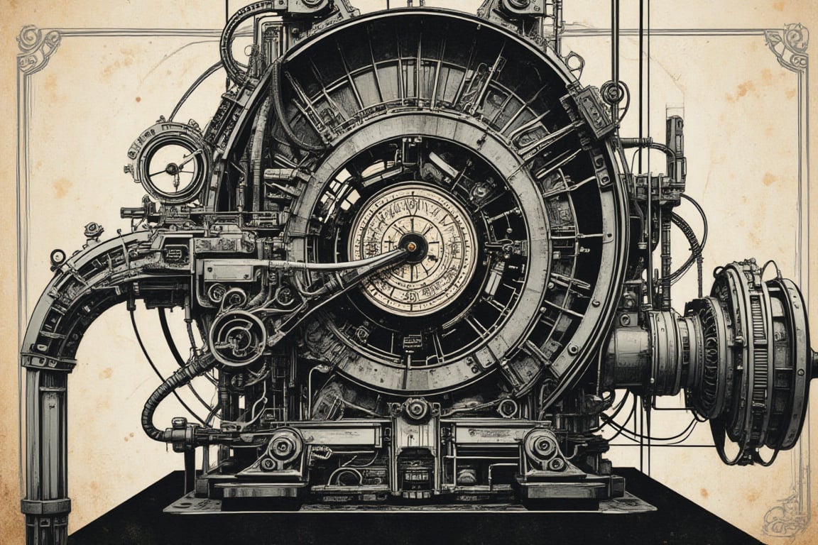 machinery,  mechanical structure,  gears by ouo” on Tensor.Art