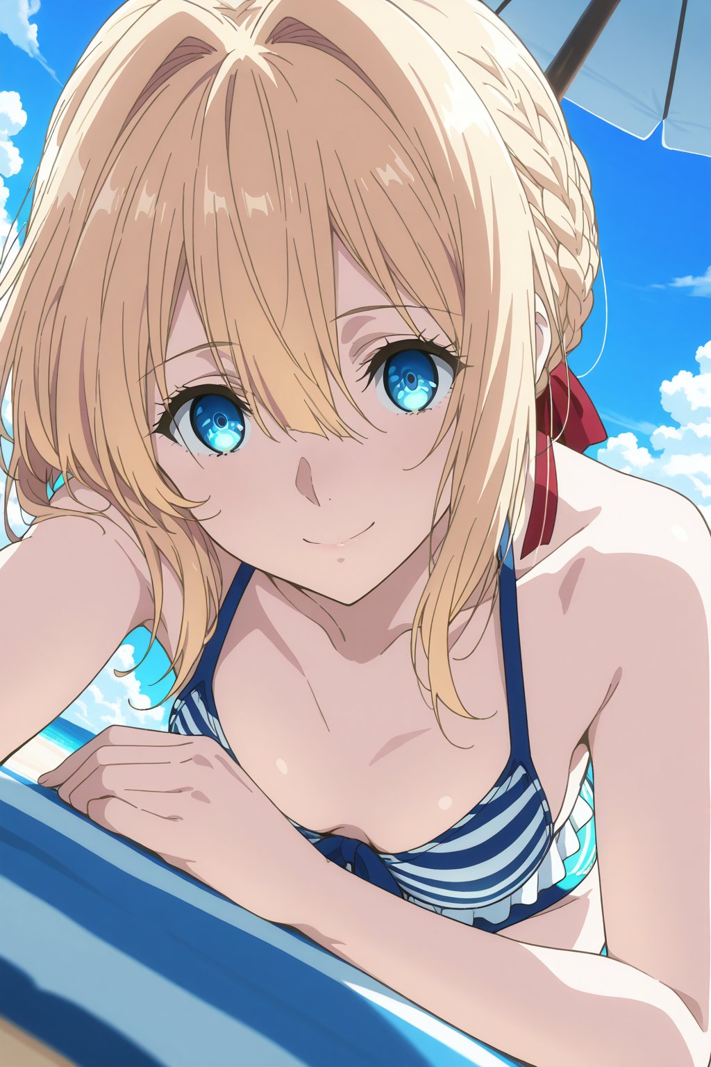 Smile ,  Swimwear ,  On the spoolside by user_669393743098450127 on Tensor.Art
