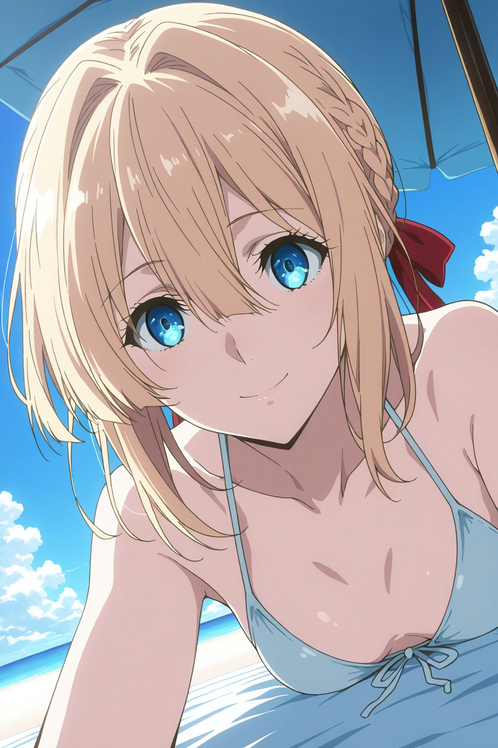 Smile ,  Bikini ,  On the spoolside by user_669393743098450127 on Tensor.Art