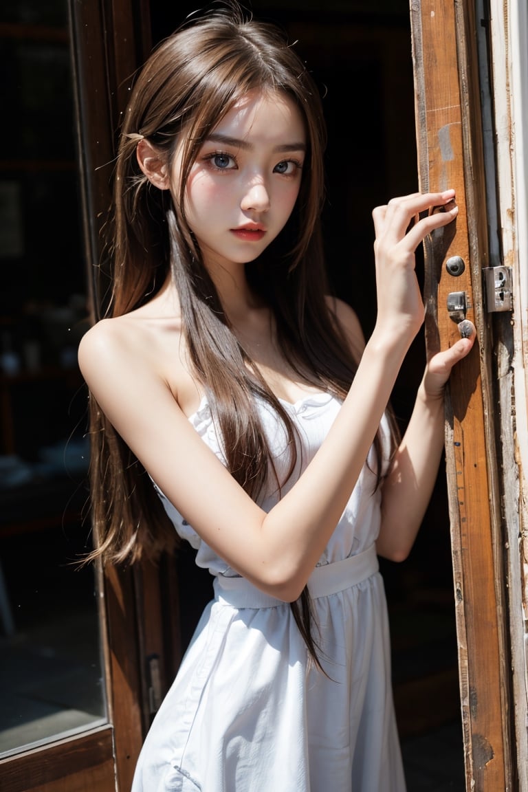 girl with one hand in hair by user_669861507986679884esk on Tensor.Art