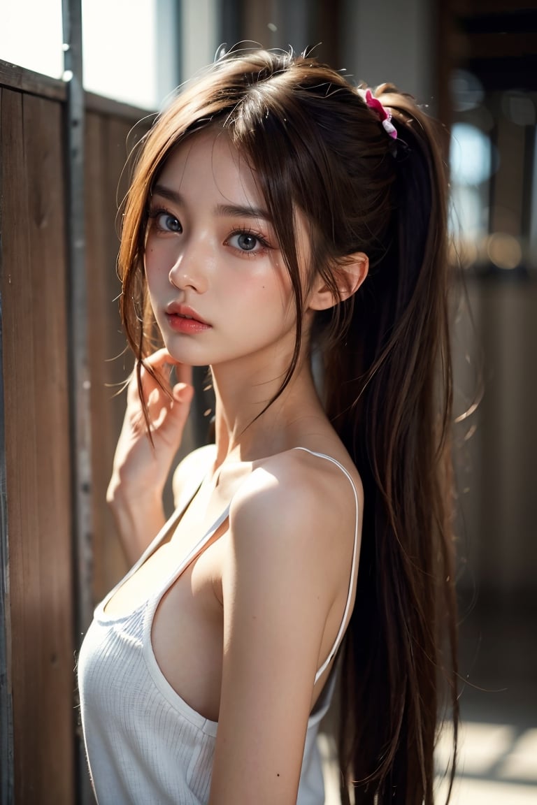 girl with one hand in hair by user_669861507986679884esk on Tensor.Art