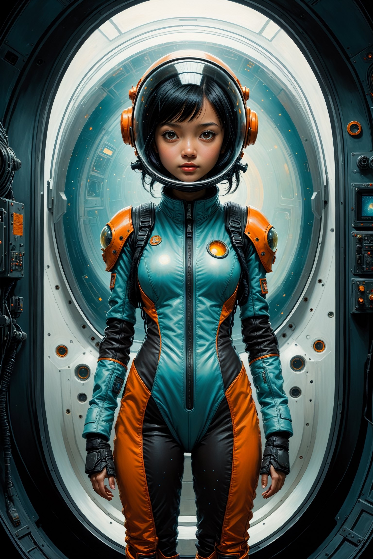 ((full_body)),  HONG KONG Girl with brown colour skin,  short black hair by CaptFantastic on Tensor.Art
