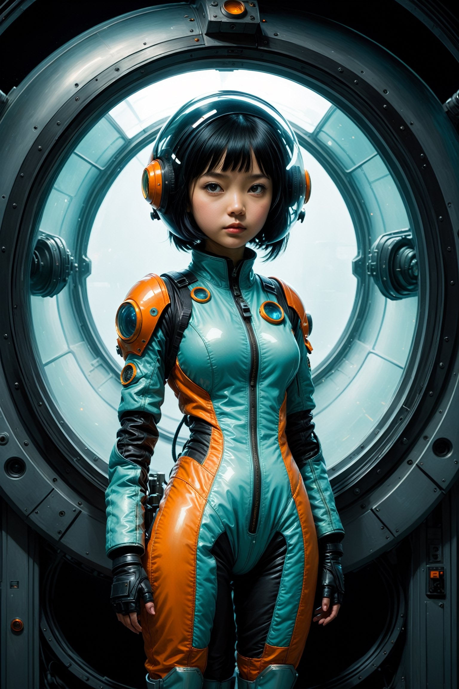 ((full_body)),  20yr old asian girl with short black hair,  breathtaking close up photorealism photo of girl with black ha...