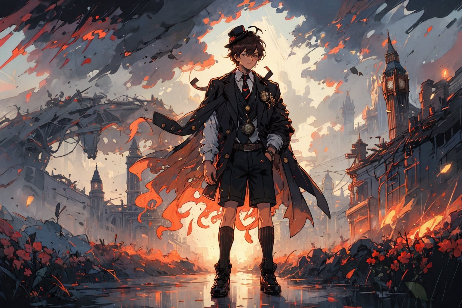 Oliver,  Fog,  London by 靜川湊 on Tensor.Art