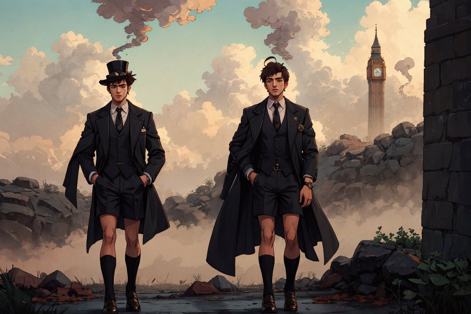 Oliver,  Fog,  London by 靜川湊 on Tensor.Art