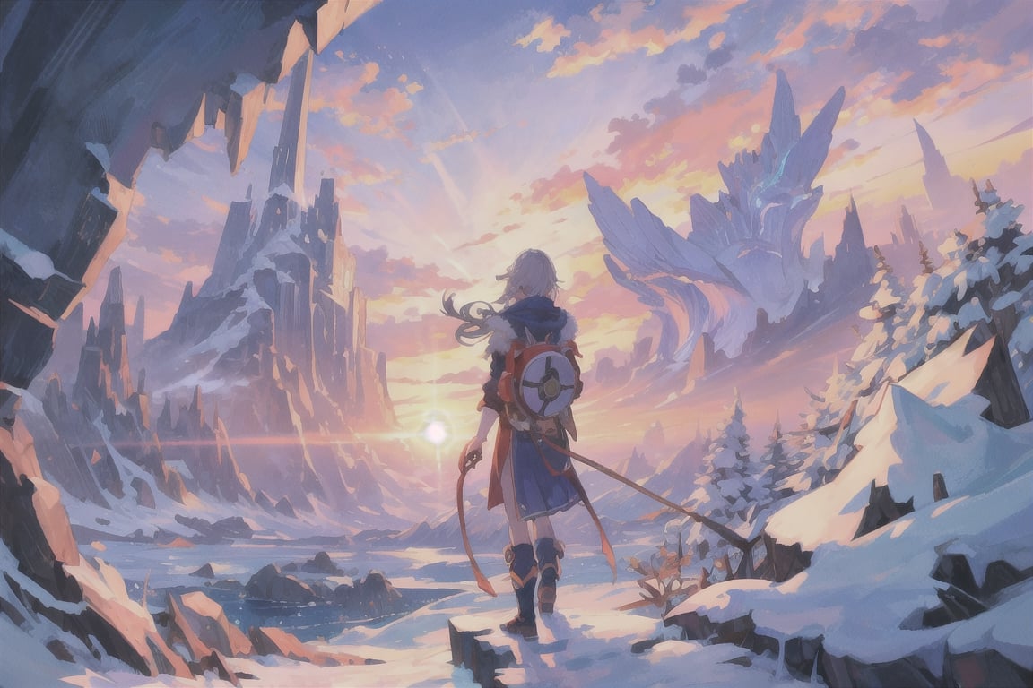 Sea of clouds,  peaks,  sunrise by 靜川湊 on Tensor.Art