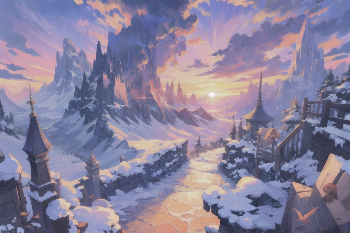 Sea of clouds,  peaks,  sunrise by 靜川湊 on Tensor.Art