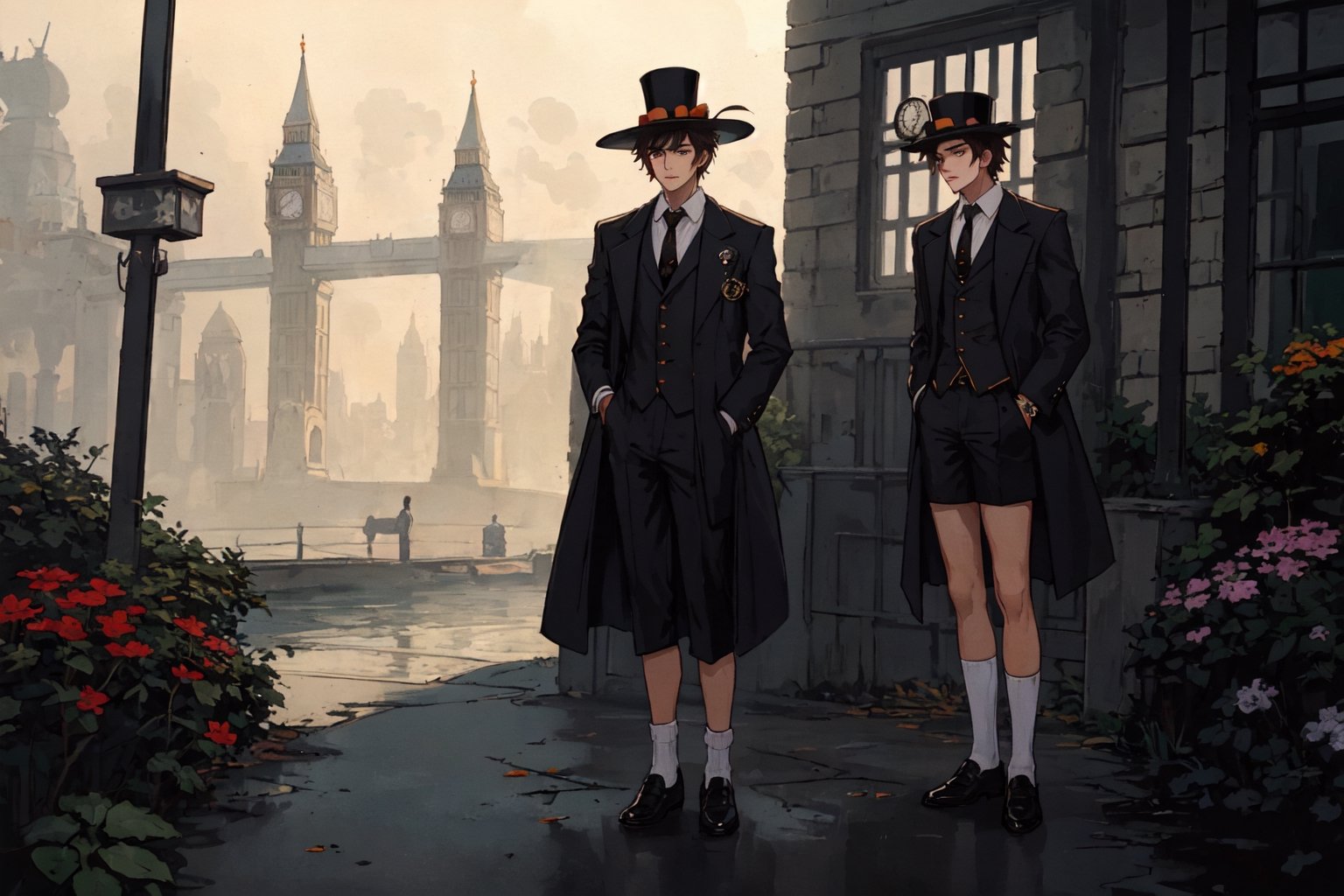 Oliver,  Fog,  London by 靜川湊 on Tensor.Art