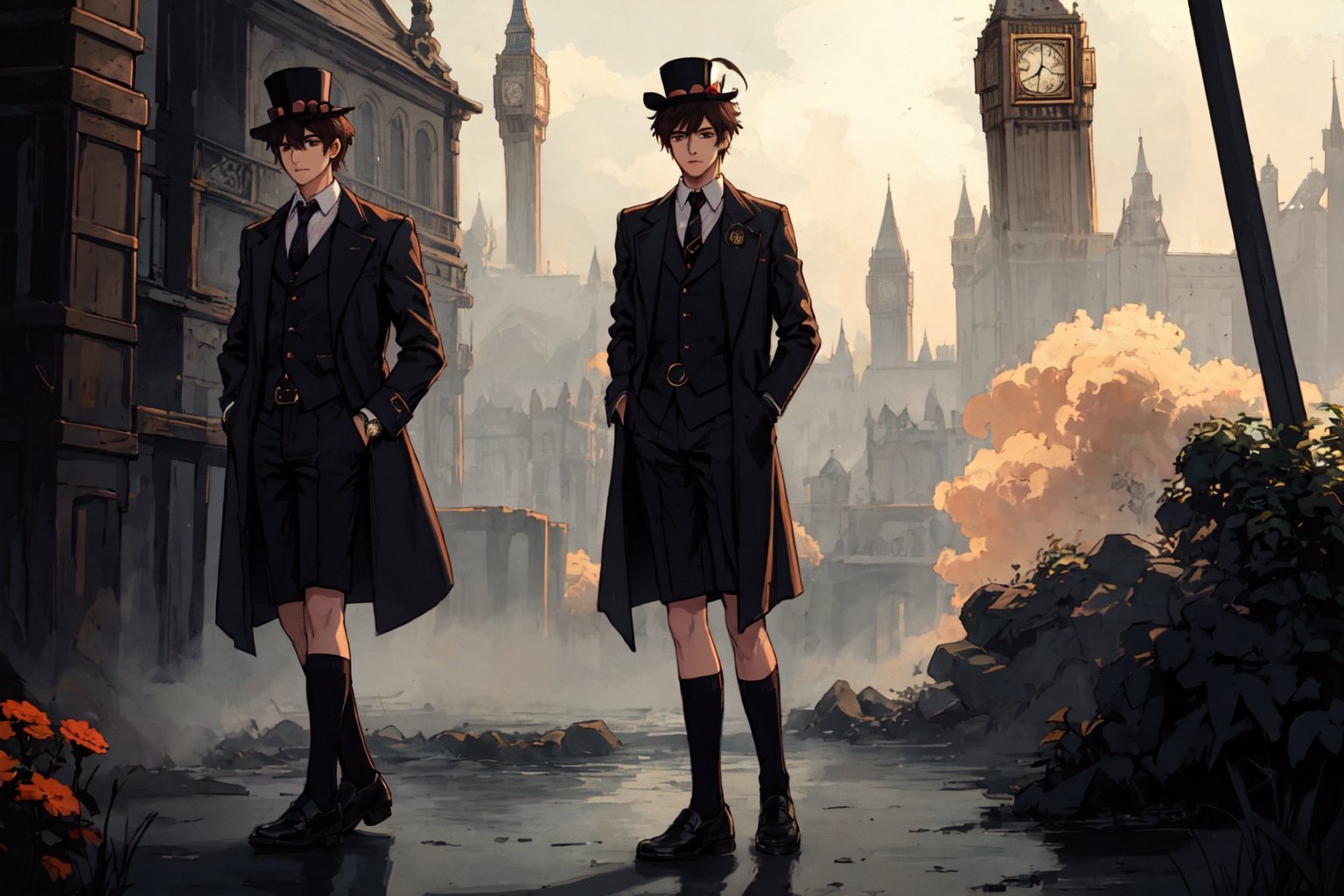 Oliver,  Fog,  London by 靜川湊 on Tensor.Art