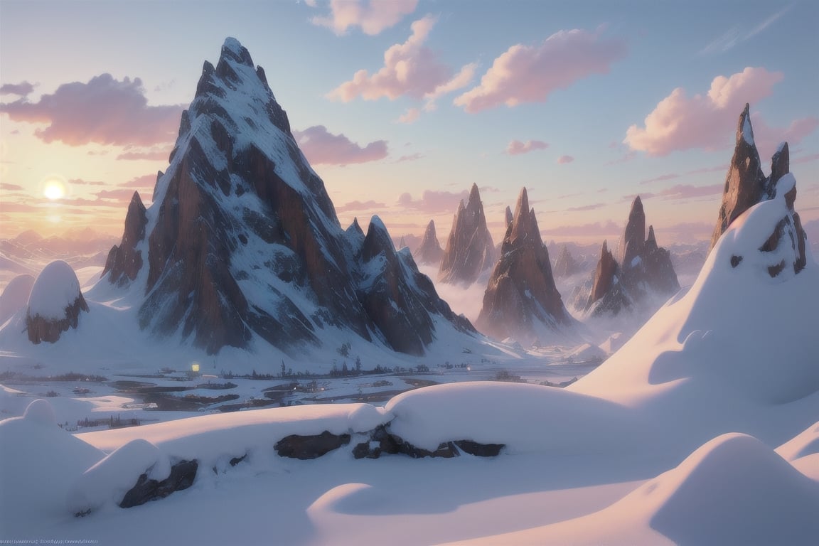 Sea of clouds,  peaks,  sunrise by 靜川湊 on Tensor.Art