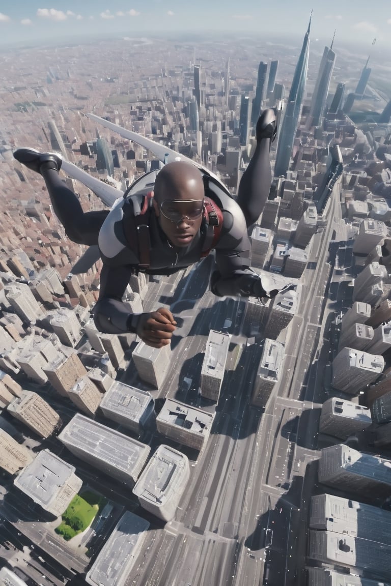 Airon man is a flying on city. In a video for 30 minute ago