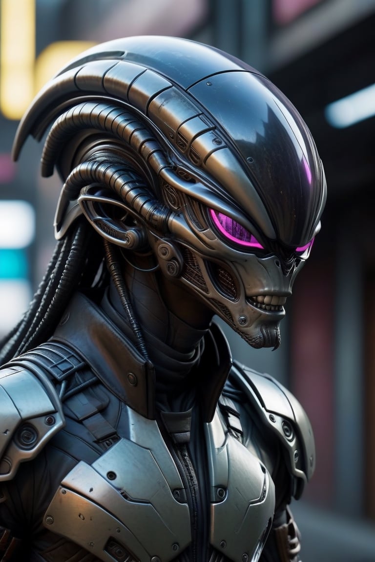 helmet cyberpunk alien futuristic by Cyber Ara on Tensor.Art