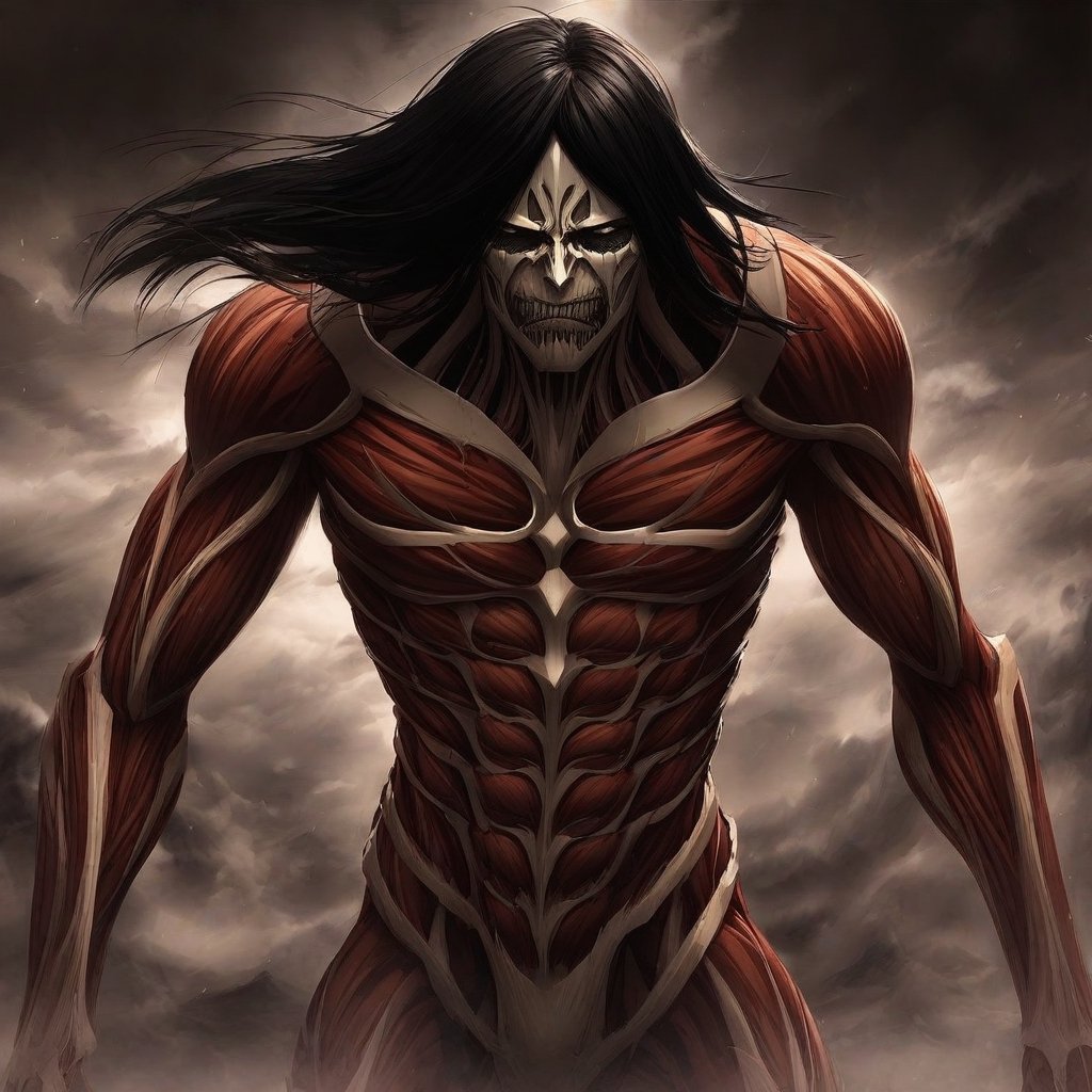 mikasa armor titan,  dramatic,  detailed by J on Tensor.Art