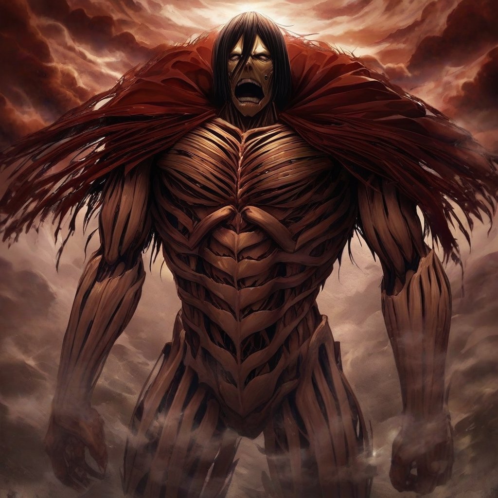 mikasa armor titan,  dramatic,  detailed by J on Tensor.Art