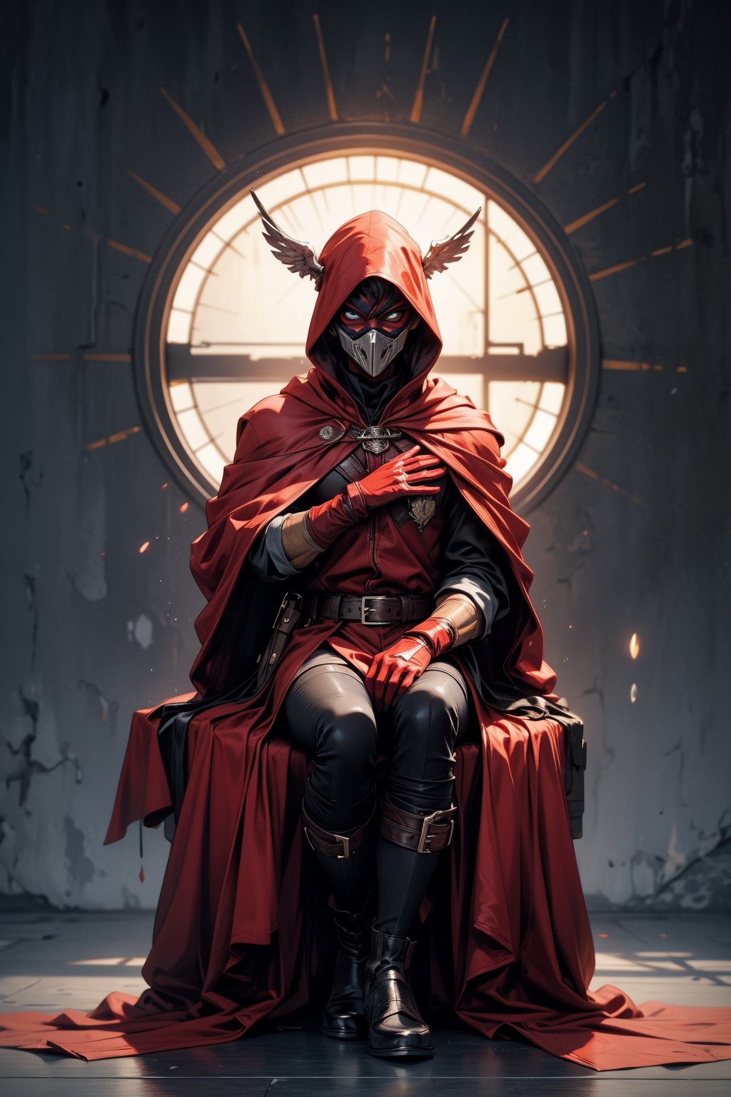 solo,  gloves,  sitting by user_672574363949647761 on Tensor.Art