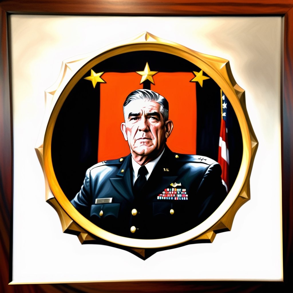 masterpiece, robert lee ermey banging gavel, high ranking soldier, judge robes, general court martial, public courtroom background, audience, centerpiece, more detail XL