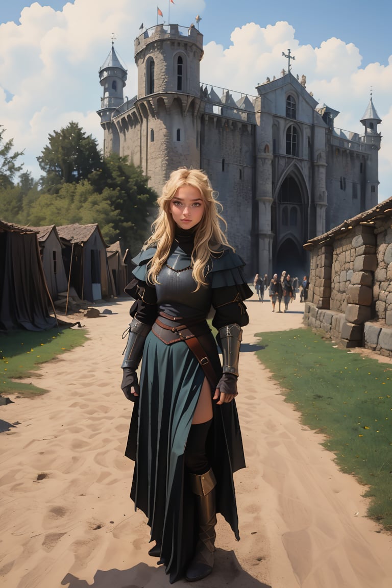 17 year old Medieval girl,  named Sophie,  medium blonde hair by JamesFerrara17  on Tensor.Art