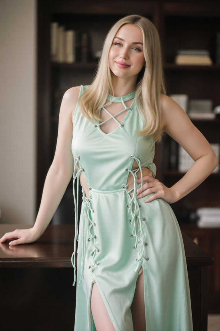 Most beautiful lady,  silky hair,  sleeveless dress by FM on Tensor.Art