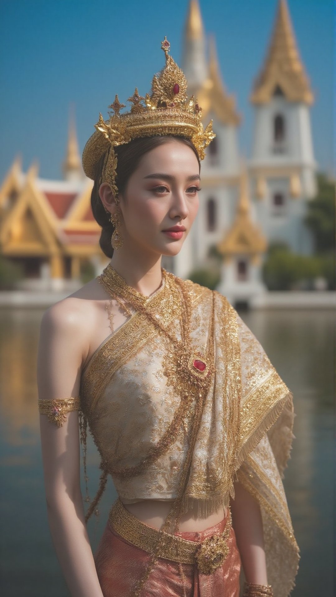 )),  A stunning 24-year-old Thai woman with beauty like a movie star,  fair rosy skin by ฺBhongsPSNA on Tensor.Art