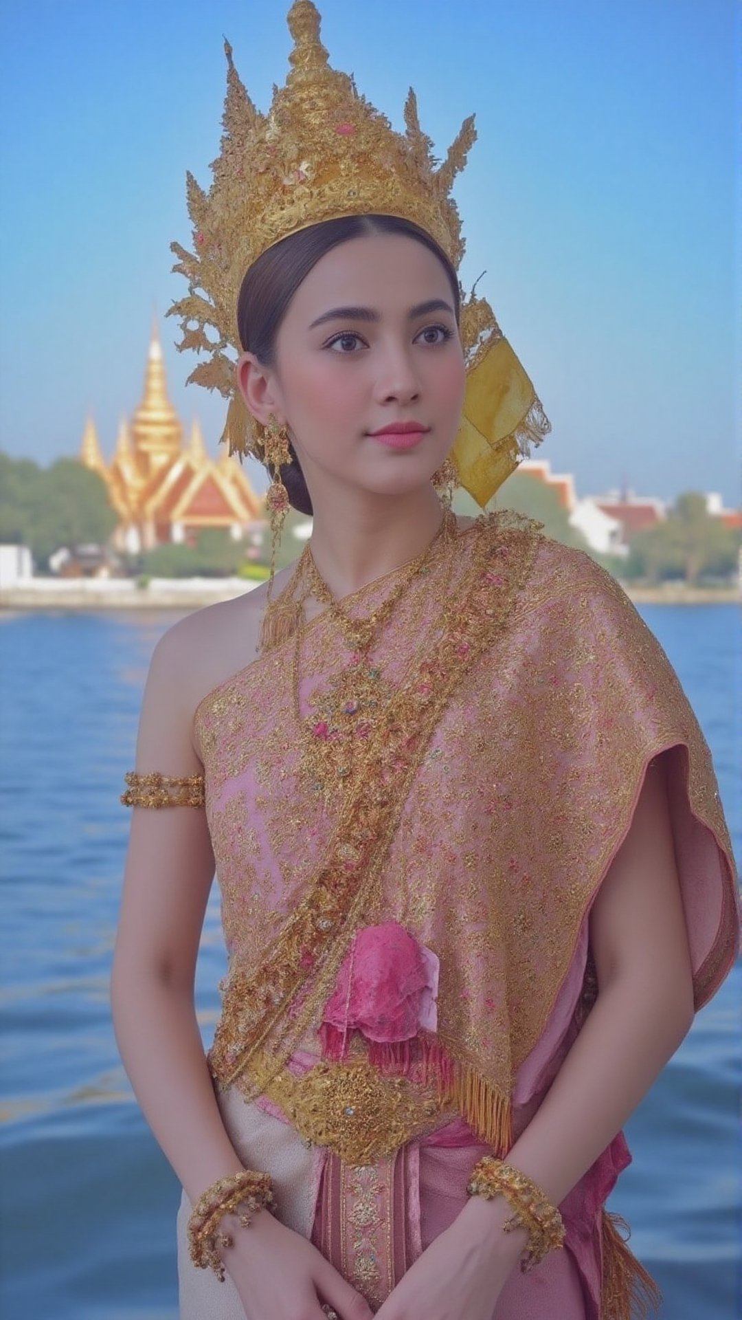 )),  A stunning 24-year-old Thai woman with beauty like a movie star,  fair rosy skin by ฺBhongsPSNA on Tensor.Art