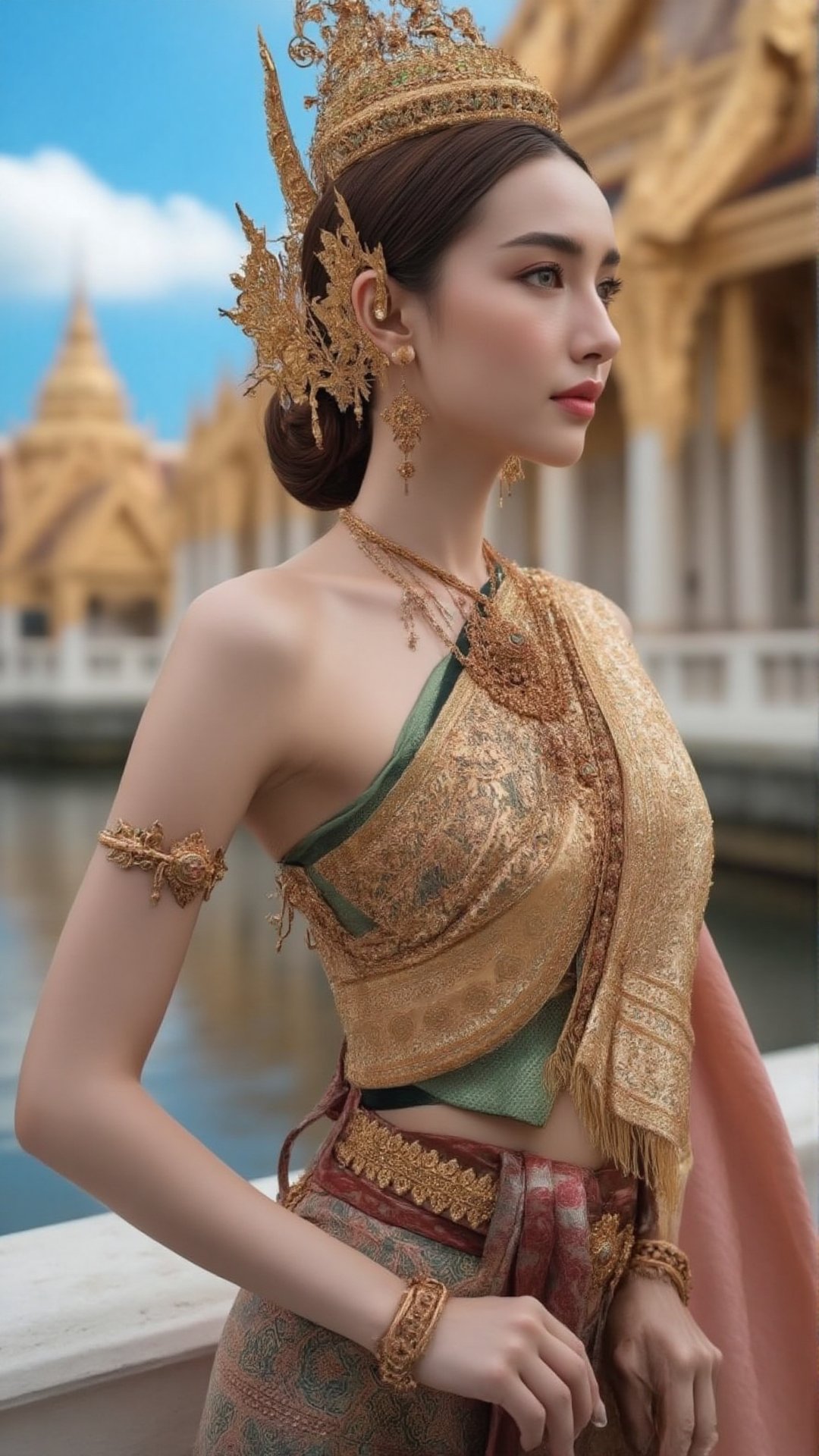 )),  A stunning 24-year-old Thai woman with beauty like a movie star,  fair rosy skin by ฺBhongsPSNA on Tensor.Art