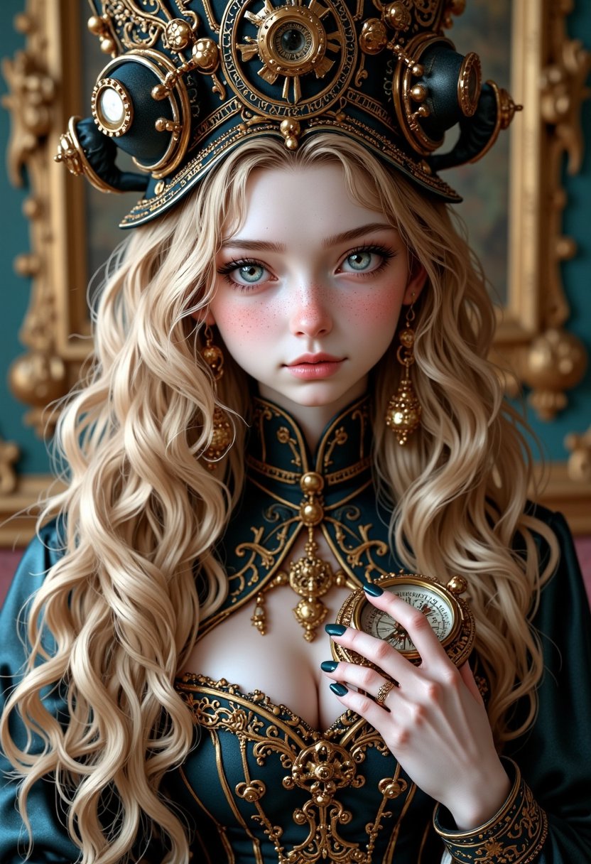Steampunk adventurer image created by dariaverse tensor art
