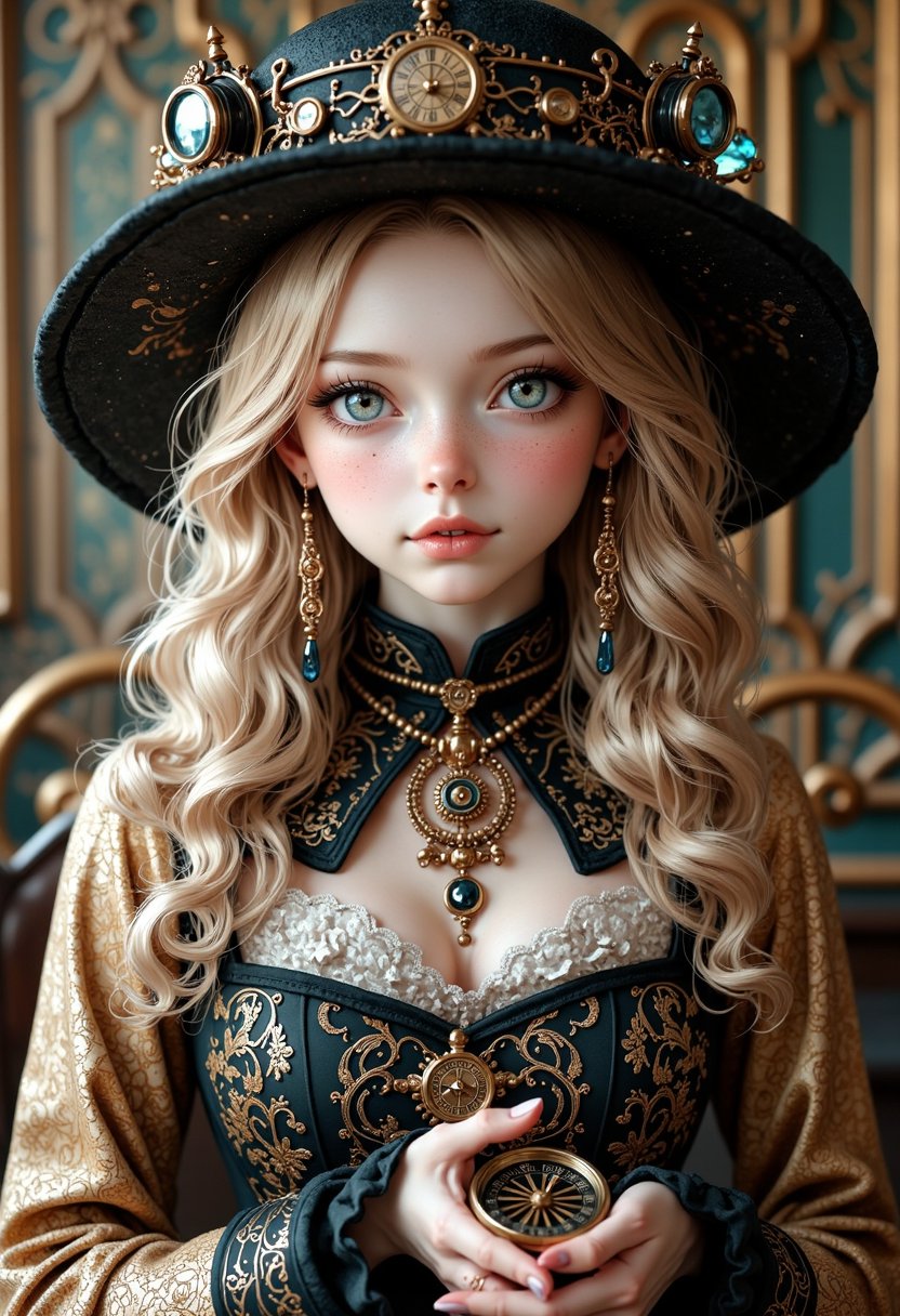 Steampunk adventurer image created by dariaverse tensor art