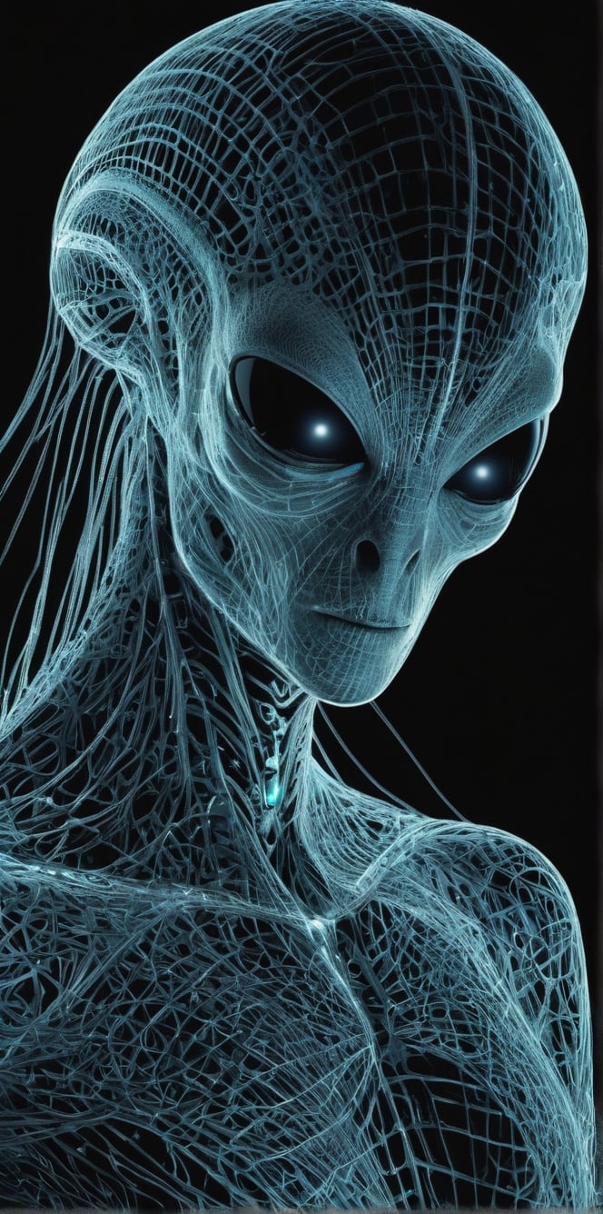 (((diffuse dynamic colors))),  (((ultra detailed illustration of a diffuse hallucinatory Alien))),  (((complex 3d projecti...