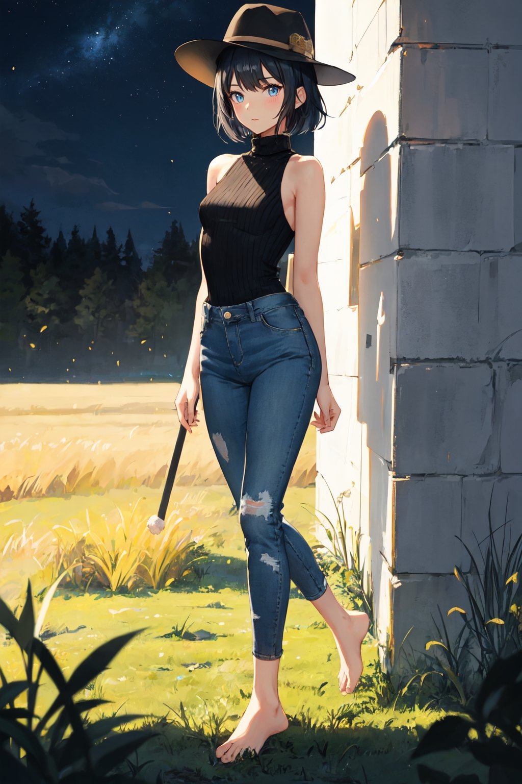 1girl,  short hair,  black hair by Keith Richman on Tensor.Art