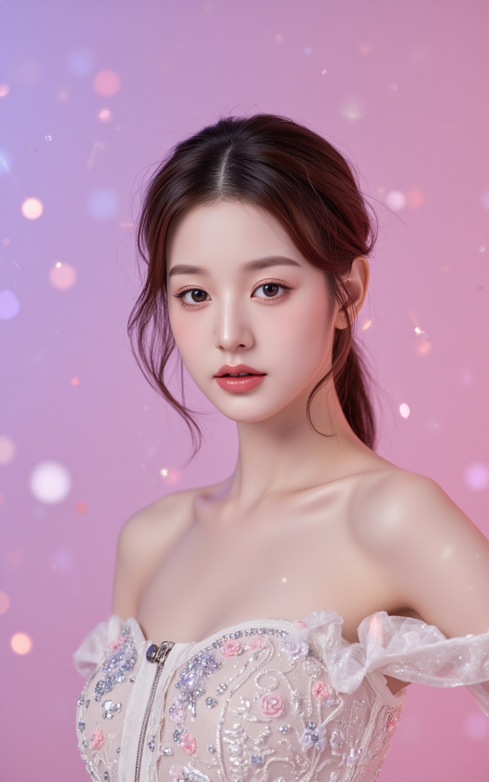 photorealistic,  portrait of hubggirl,  A South Korean K-pop girl with full body shot by Rolo_hu on Tensor.Art