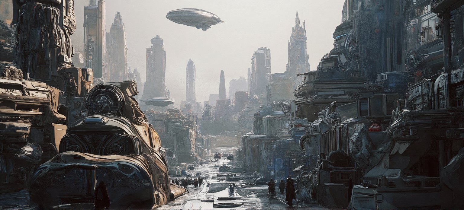 (Masterpiece), high-tech alien city, high-tech buildings, streets, spaceships, exquisite alien mechanical satellites in the background, aliens walking on the street