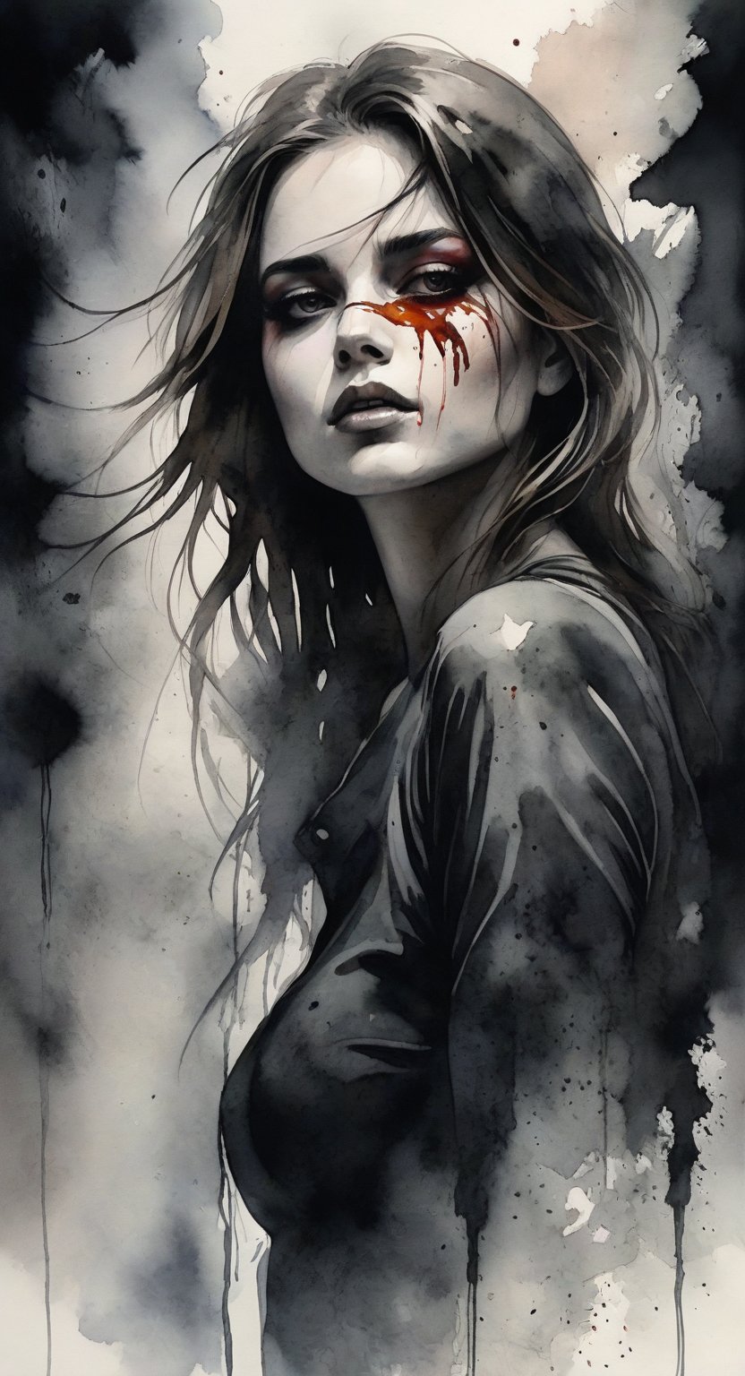 create abstract picture that convey sense of phrase \coming out of the darkness is always painful for the eyes,  but there...