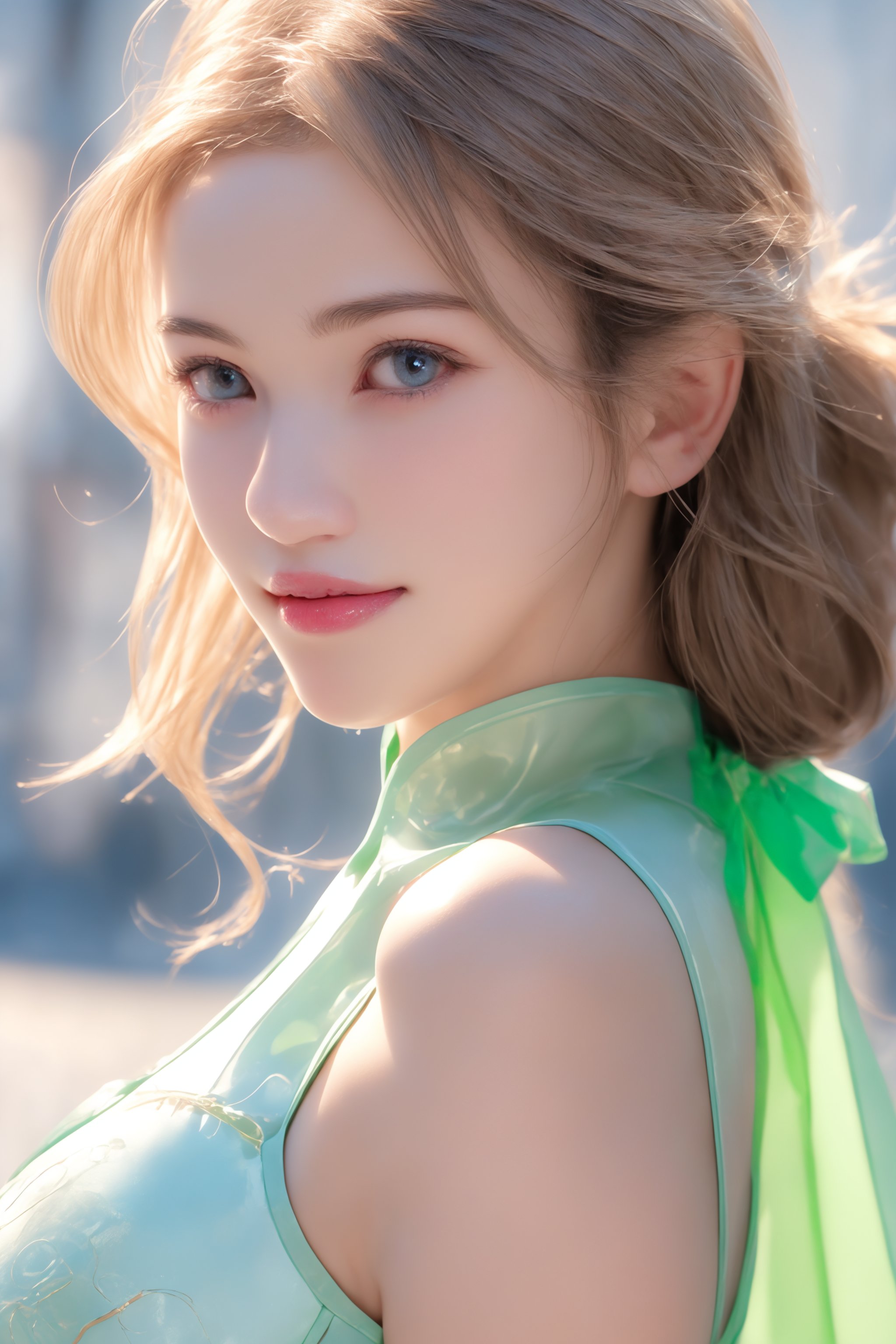photo of a beautiful young model\(woman\) in her ,  1girl,  mid-parted hair by user_678652258069604603 on Tensor.Art