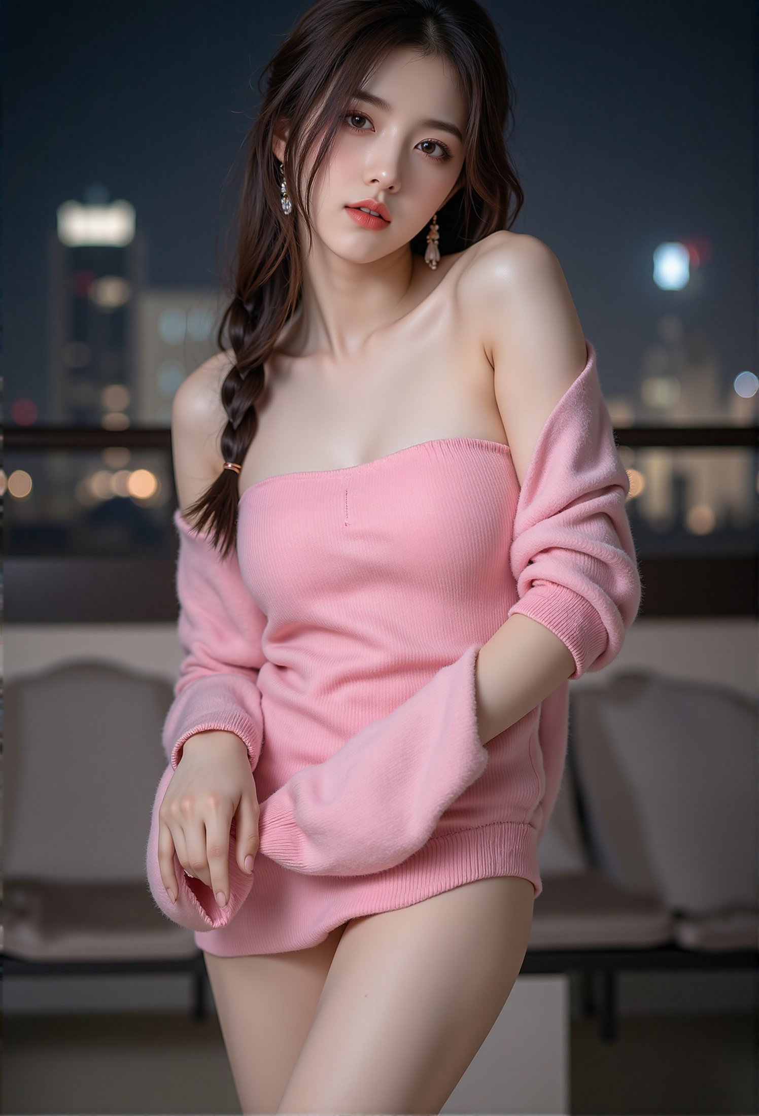 A 18-year-old beautiful Thai girl with brown long hair,  medium chest,  and bust D size by jim on Tensor.Art