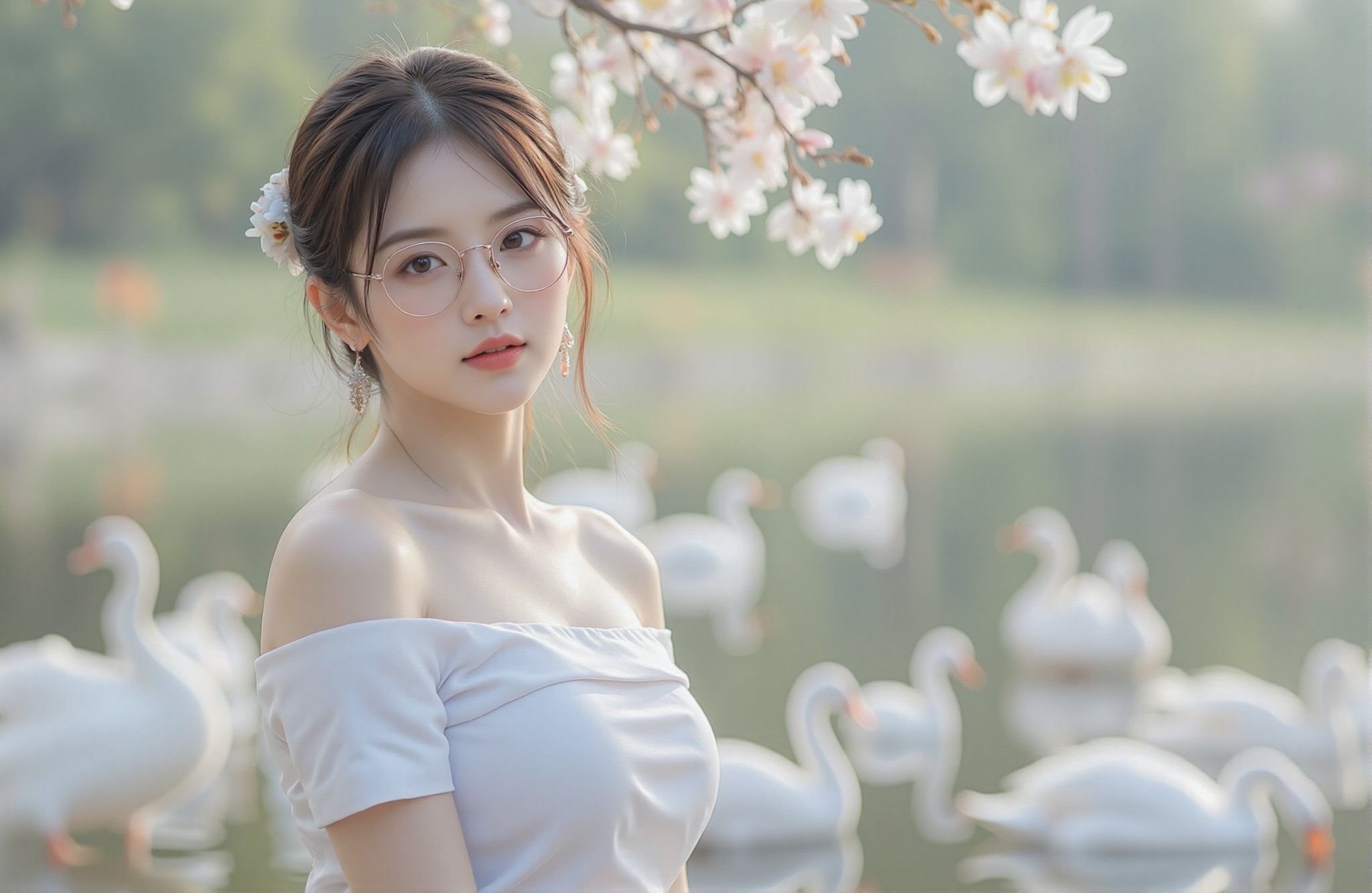 Thai women Realistic photograph of a beautiful slender thai woman,  soft smile,  natural soft light of the mornIng by jim...