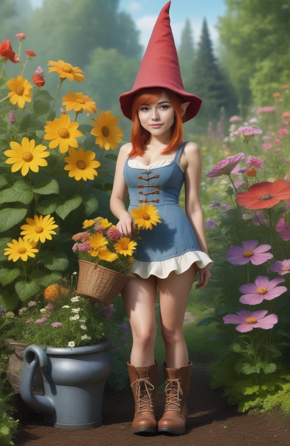 (((full-body))),  (masterful),  a beautiful adult sexy Gnome by user_crazydragon62040 on Tensor.Art
