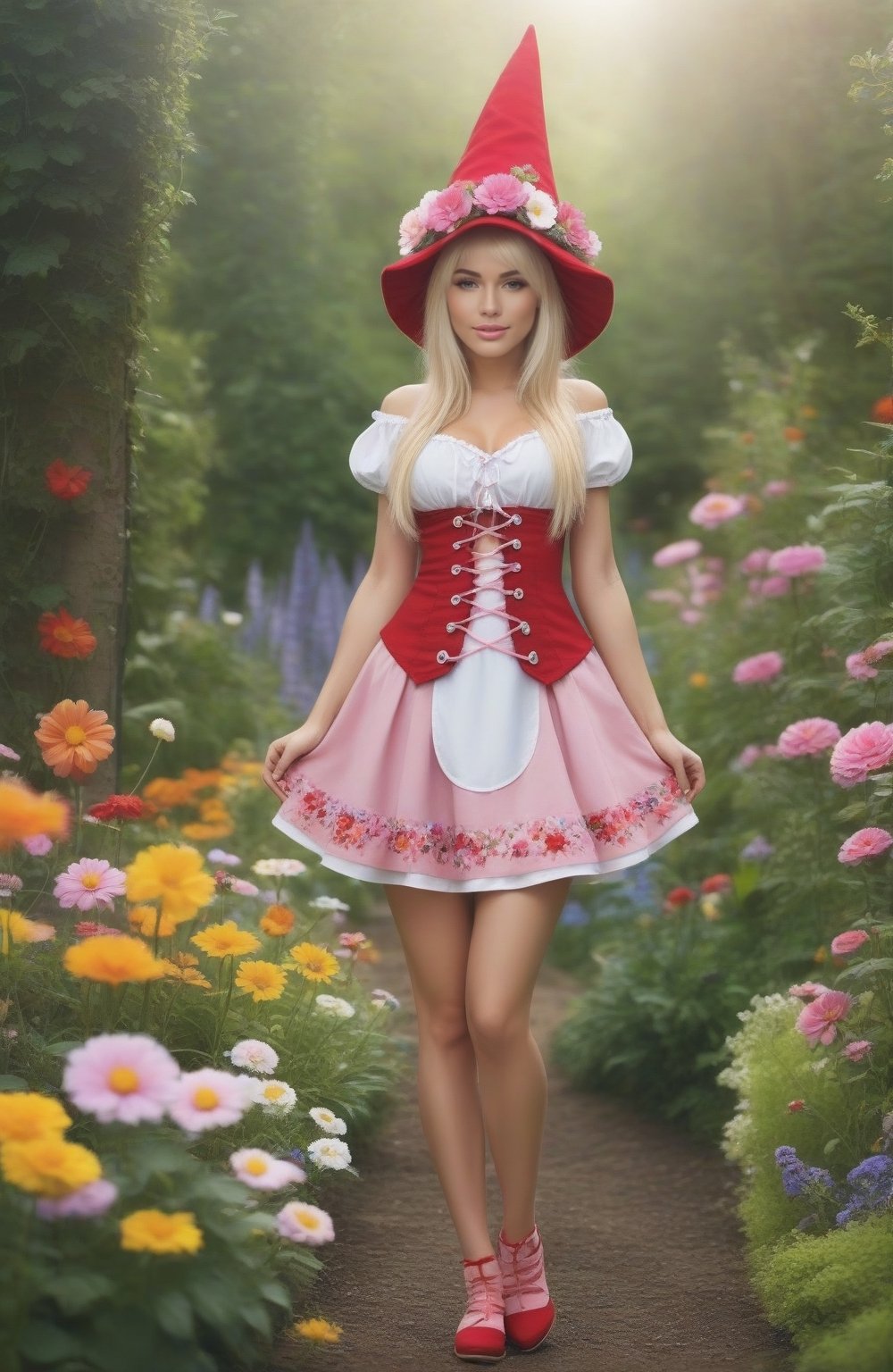 (((full-body))),  (masterful),  a beautiful adult sexy Gnome by user_crazydragon62040 on Tensor.Art