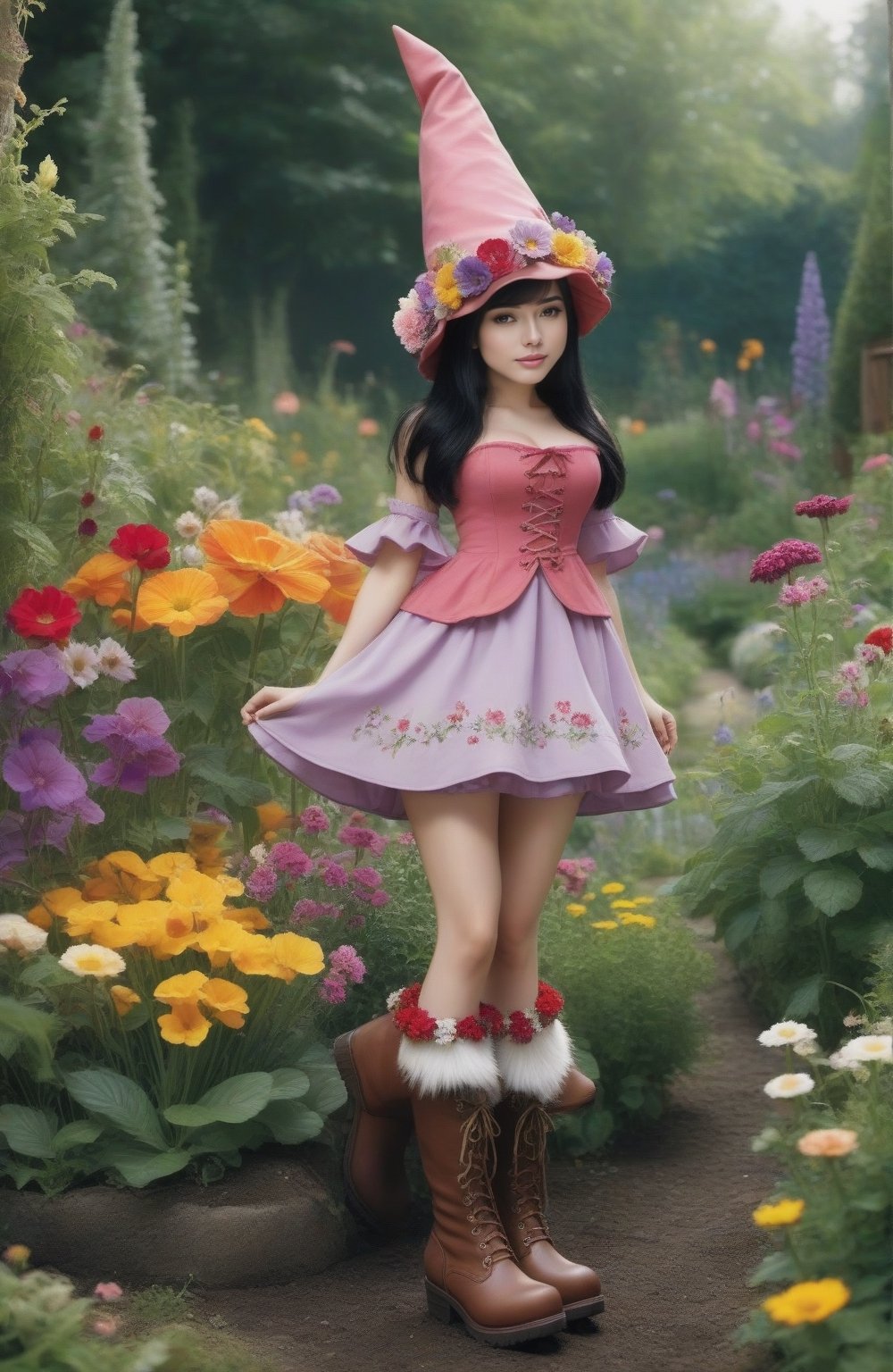 (((full-body))),  (masterful),  a beautiful adult sexy Gnome by user_crazydragon62040 on Tensor.Art