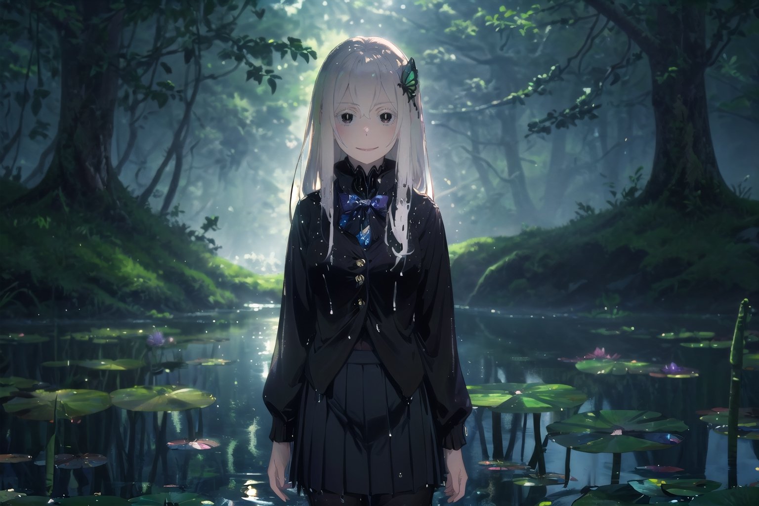 1girl,  sexy,  standing inside the pond by NovelDomains on Tensor.Art