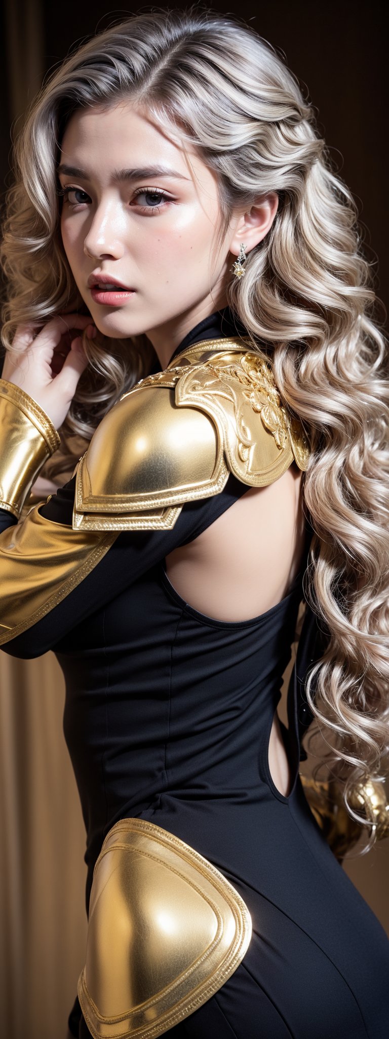 Girl,  Silver Hair,  Long wavy hair by 愛外貿  也重內涵 on Tensor.Art