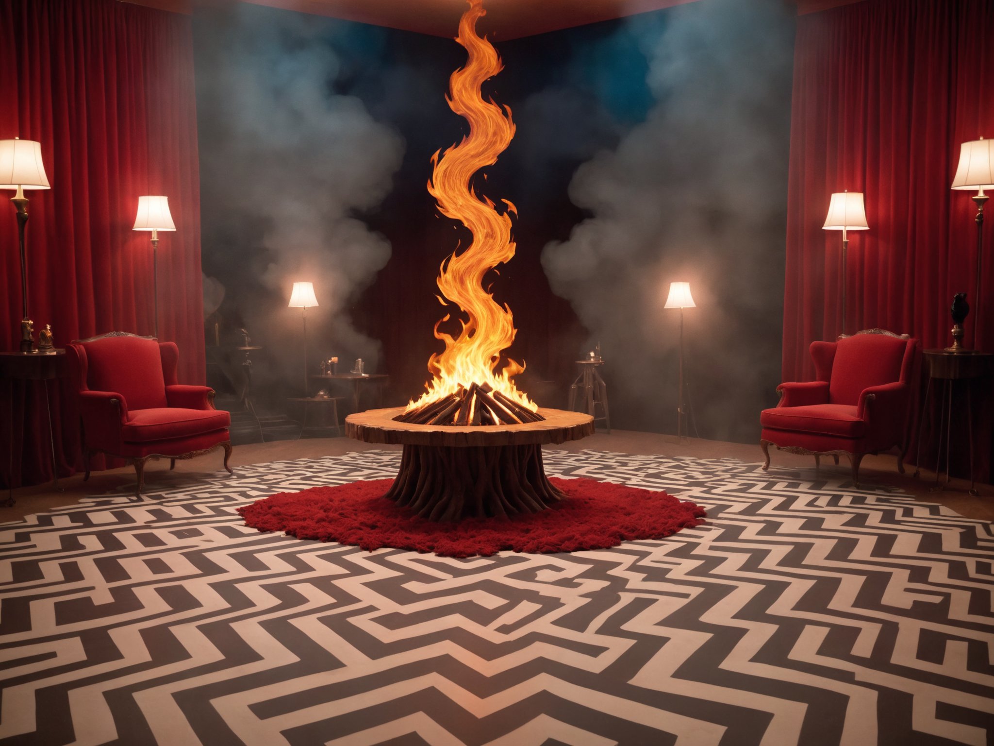 A horrifying mysterious mystical otherworldly ominous eerie weird wonderful and strange artistic interpretation of the ele...