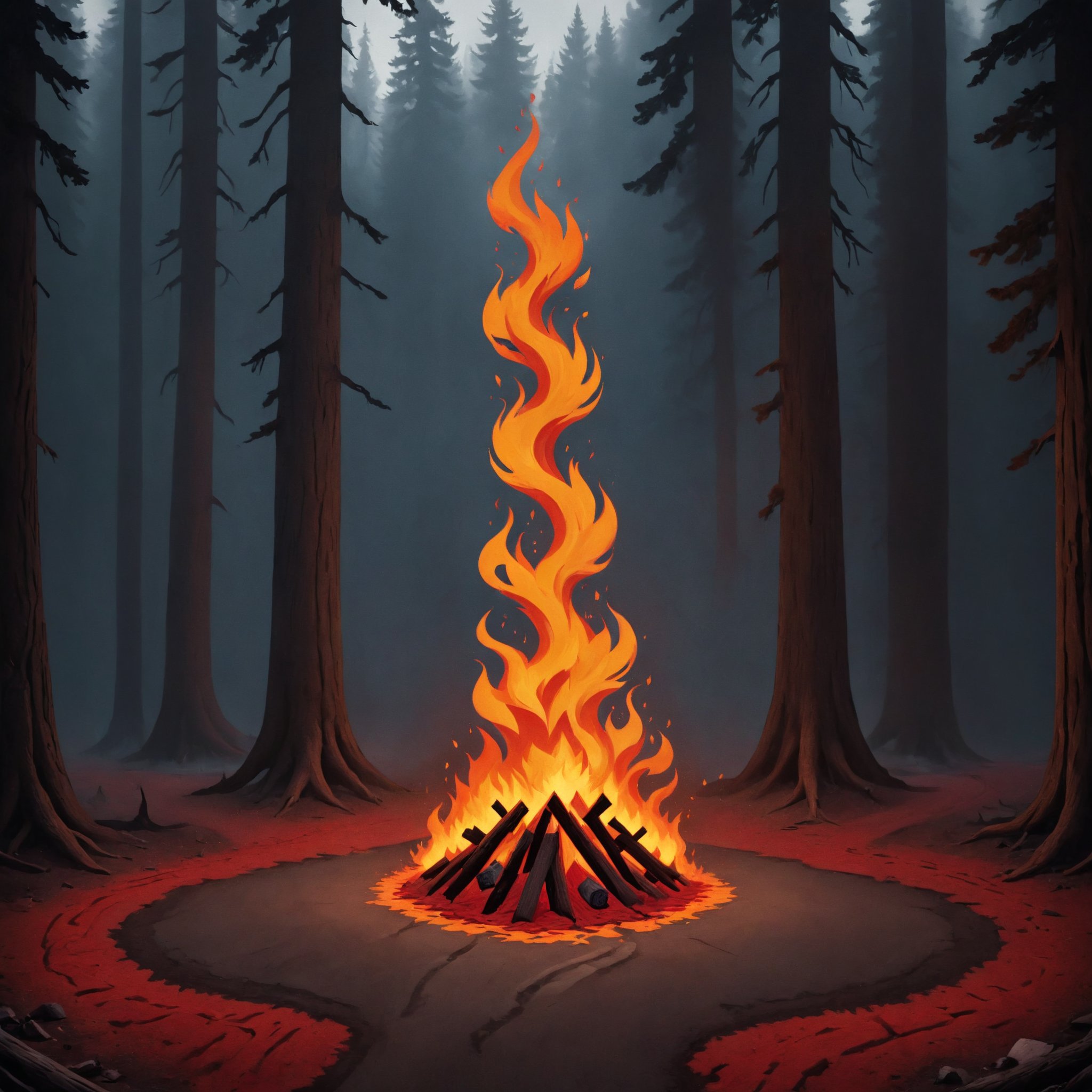 A horrifying mysterious mystical otherworldly ominous eerie weird wonderful and strange artistic interpretation of the ele...