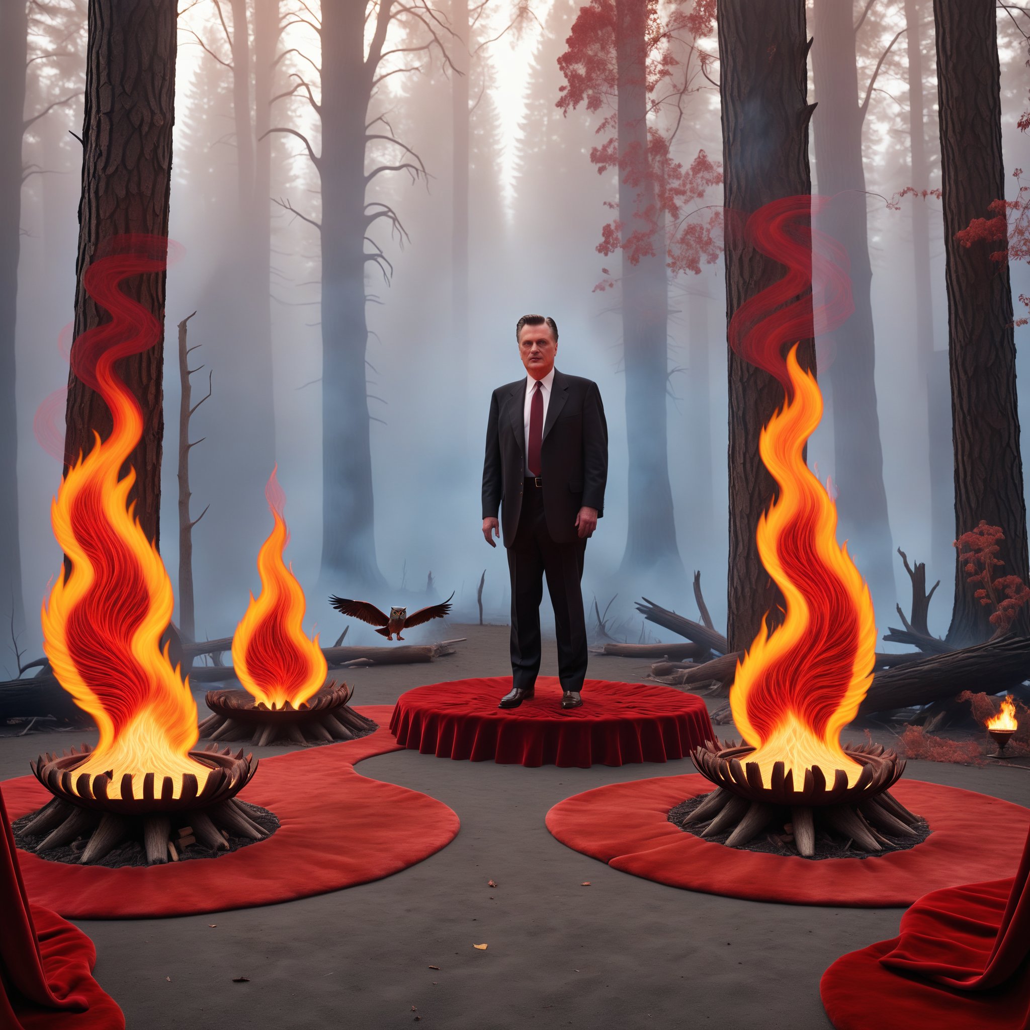 A horrifying mysterious mystical otherworldly ominous eerie weird wonderful and strange artistic interpretation of the ele...