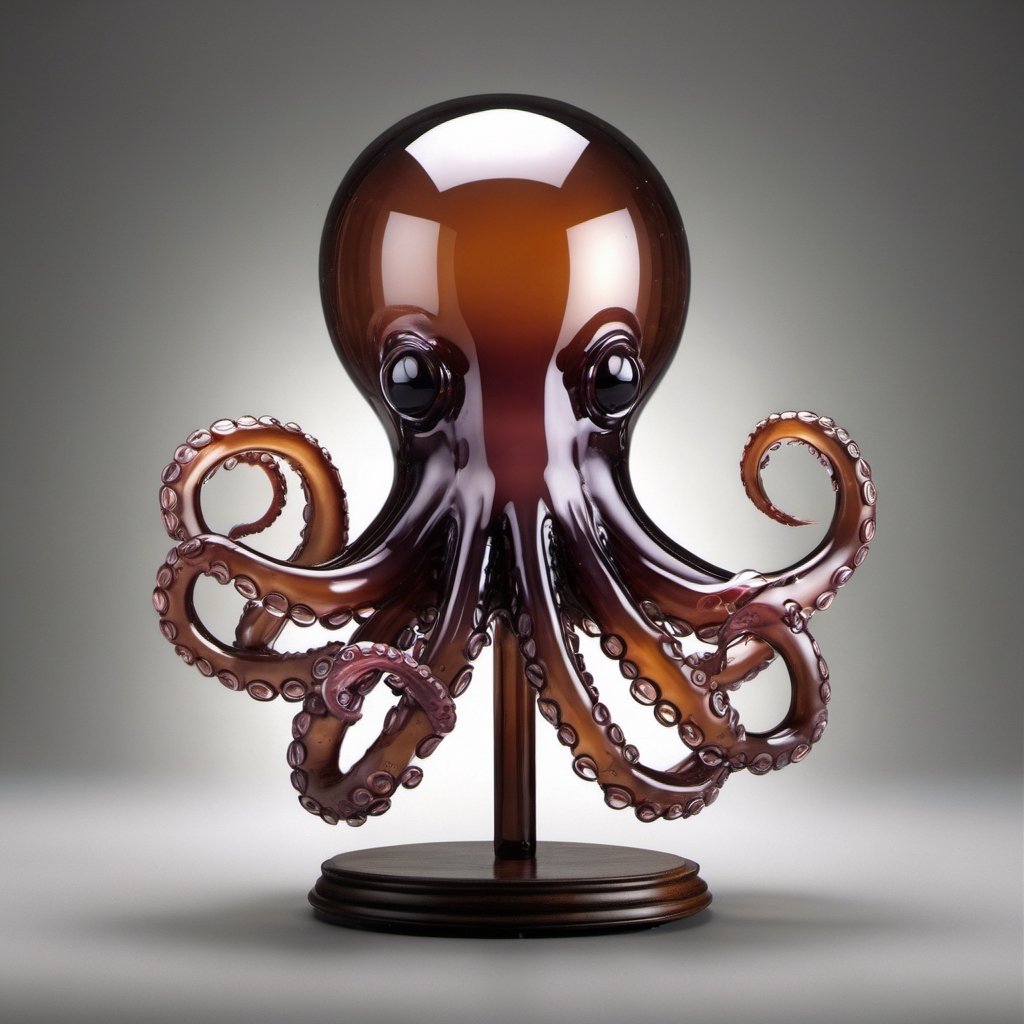 glass octopus like shape of balloon,  Best quality,  masterpiece by Octzilla Hub on Tensor.Art