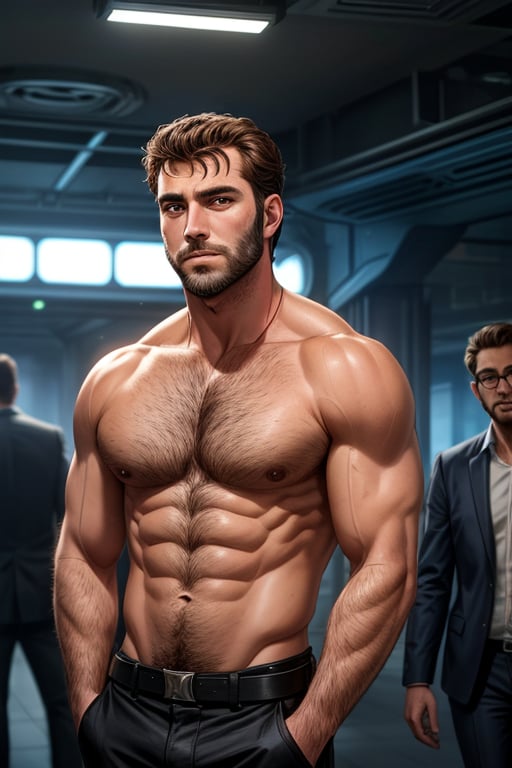 ((male only)),  ((natural body hair)),  (handsome big eyes) by gothkelt on Tensor.Art